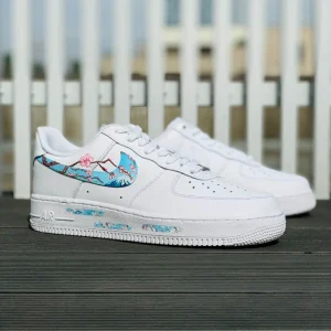 Customize The Nike Air Force 1 Handmade Sakura Painting Shoes (2)