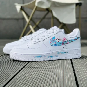 Customize The Nike Air Force 1 Handmade Sakura Painting Shoes (6)