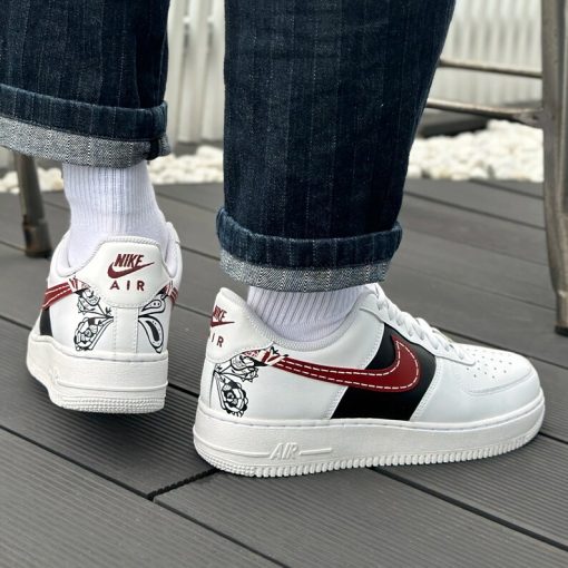 Customize the Nike Air Force 1 Handmade Painting Butterflies Shoes (1)