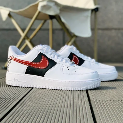 Customize the Nike Air Force 1 Handmade Painting Butterflies Shoes (3)