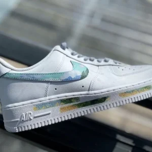 Customize the Nike Air Force 1 Handmade Spray Painting Starry Sky Shoes (1)