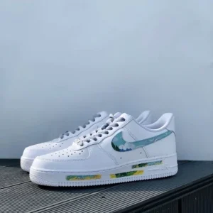 Customize the Nike Air Force 1 Handmade Spray Painting Starry Sky Shoes (8)