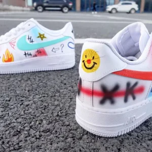 Customize the Nike Air Force 1 handmade clown creative painting shoes (4)