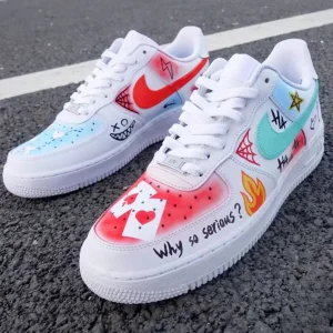 Customize the Nike Air Force 1 handmade clown creative painting shoes (5)