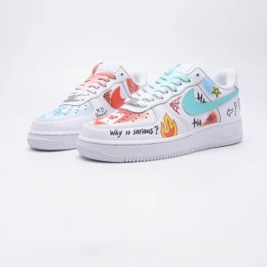 Customize the Nike Air Force 1 handmade clown creative painting shoes (7)