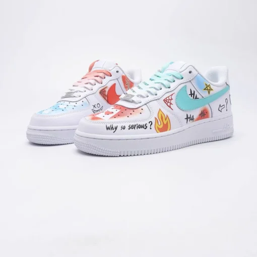 Customize the Nike Air Force 1 handmade clown creative painting shoes (7)