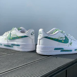 Customize the Nike Air Force 1 shoes Handmade Painting blooming apricot blossoms of Van Gogh (2)