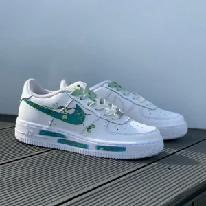 Customize the Nike Air Force 1 shoes Handmade Painting blooming apricot blossoms of Van Gogh (4)