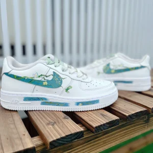 Customize the Nike Air Force 1 shoes Handmade Painting blooming apricot blossoms of Van Gogh (7)