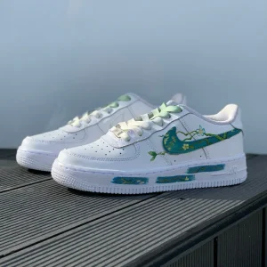 Customize the Nike Air Force 1 shoes Handmade Painting blooming apricot blossoms of Van Gogh (8)