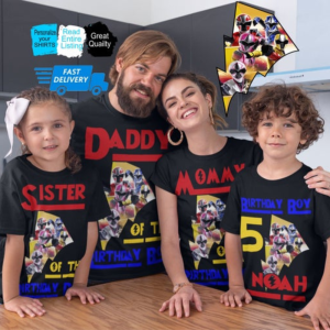 Customized Birthday Power Rangers Theme Party Shirts