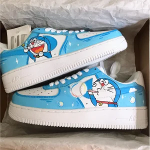 Doraemon Custom Air Force 1s - Limited Edition Anime Shoes (1)