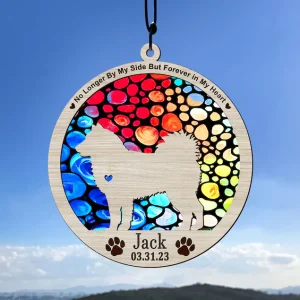 Forever Paws A Dog Suncatcher Memorial Gift for Your Beloved Pet-3