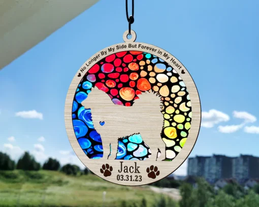 Forever Paws A Dog Suncatcher Memorial Gift for Your Beloved Pet