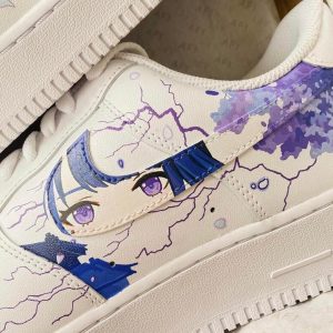 Genshin Impact Raiden Shogun X Ayaka Custom Air Force 1 Shoes (1)