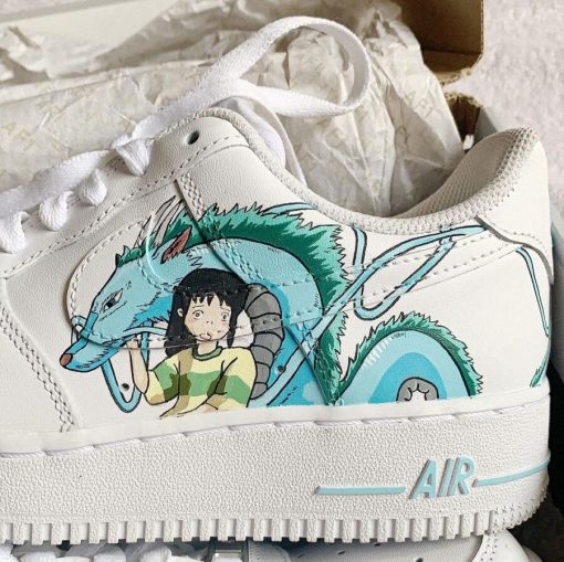 Haku and Chihiro Air Force 1 Custom Anime Shoes by Mincustoms-1