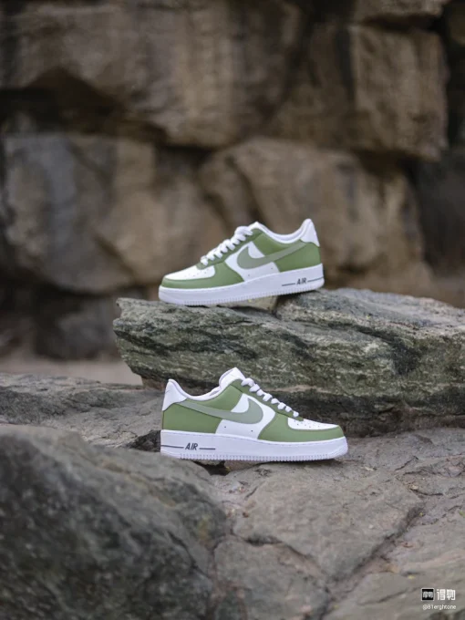 Handmade Avocado Painting Custom Air Force 1 Shoes' (4)