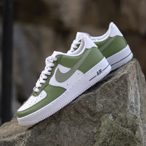 Handmade Avocado Painting Custom Air Force 1 Shoes' (5)