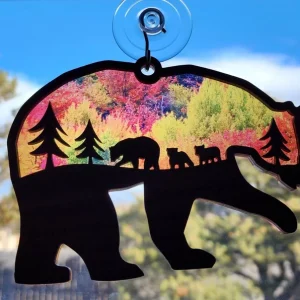 Handmade Mama Bear Sun Catcher A Unique Gift for Mother's Day-4
