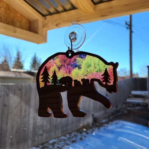 Handmade Mama Bear Sun Catcher A Unique Gift for Mother's Day-7