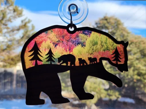 Handmade Mama Bear Sun Catcher A Unique Gift for Mother's Day-8