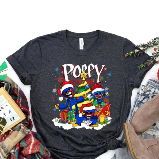 Huggy Wuggy Poppy Playtime Christmas Shirt 4