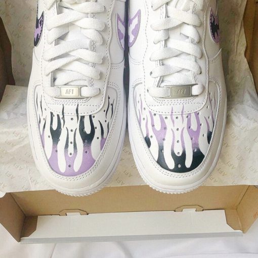 Inverse Flames Anime Inspired Custom Air Force 1 Shoes (4)