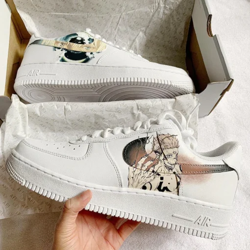 Jujutsu Kaisen Reflective Air Force 1 Custom Anime Shoes (5)