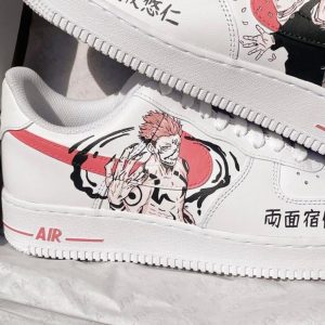 Jujutsu Kaisen Yuji Itadori x Sukuna Custom Air Force 1 Shoes-2