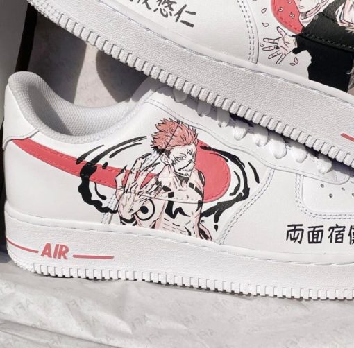 Jujutsu Kaisen Yuji Itadori x Sukuna Custom Air Force 1 Shoes-2