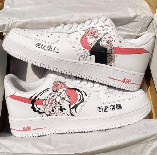 Jujutsu Kaisen Yuji Itadori x Sukuna Custom Air Force 1 Shoes