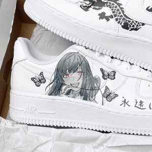 Kakegurui Yumeko Jabami Anime Inspired Air Force 1 Custom Shoes-1
