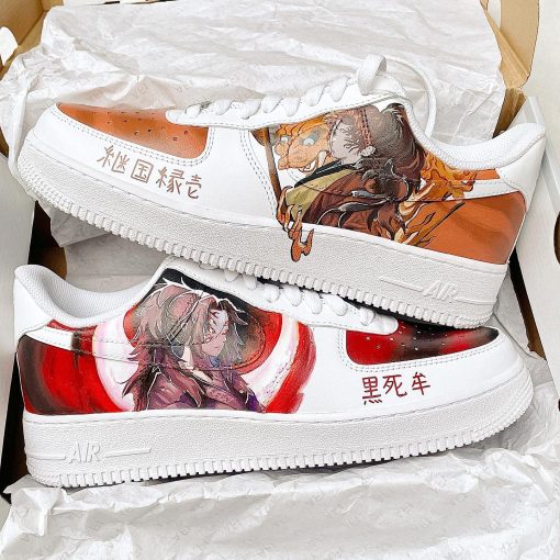 Kimetsu no Yaiba Yoriichi and Kokushibo Custom Air Force 1 Shoes