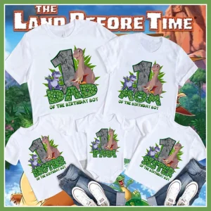 Land Before Time Dinosaur Shirt with custom Name and Age 3