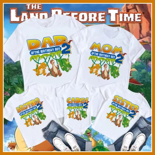 Land Before TimeCustom of the Birthday Boy Shirt 2