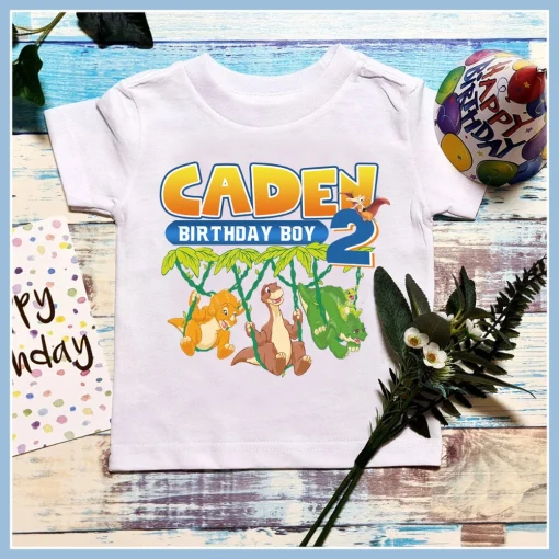 Land Before TimeCustom of the Birthday Boy Shirt