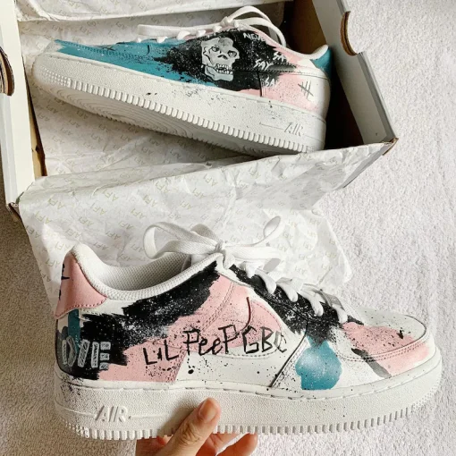 Lil Peep Grunge Anime Air Force 1 Custom Shoes (6)