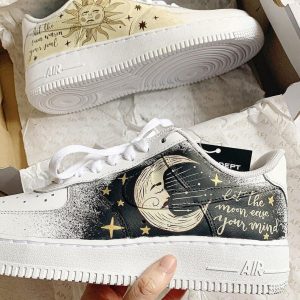 Limited Edition Celestial Sun and Moon Custom Anime Air Force 1 Shoes (5)