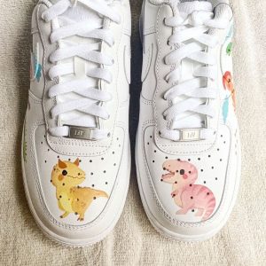 Limited Edition Cute Dino Air Force 1 Custom Anime Shoes (4)