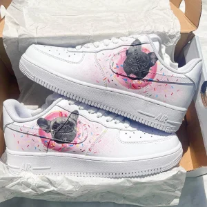 Limited Edition Donut Doggo Air Force 1 Custom Anime Shoes (2)