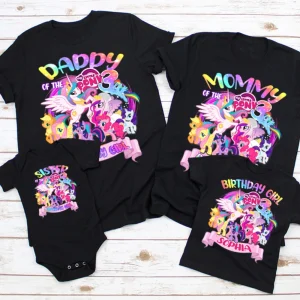 Little Pony Family Birthday Party Shirt