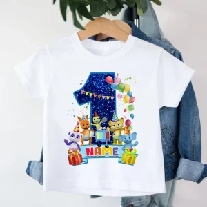 Matching Family Birthday Shirt with Word Party Theme
