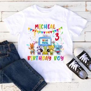 Matching Family Shirt with Word Party Theme