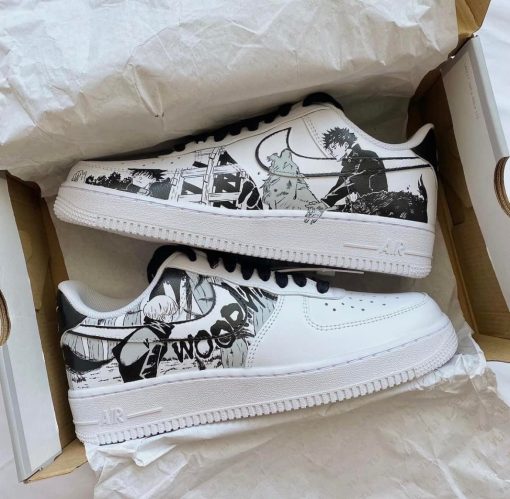 Megumi Fushiguro x Inumaki Toge Air Force 1 Custom Shoes