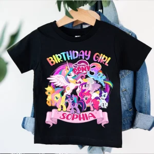 My Little Pony Birthday Girl Shirt - Custom Name 2