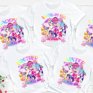 My Little Pony Birthday Girl Shirt - Custom Name 3