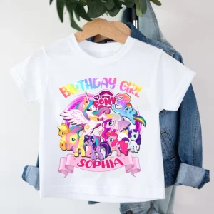 My Little Pony Birthday Girl Shirt - Custom Name