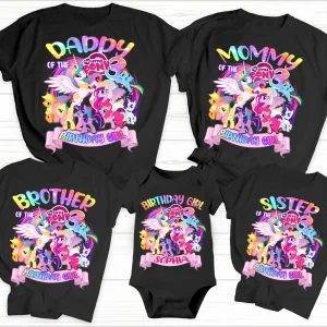 My Little Pony Birthday Girl Shirt - Custom Name 4