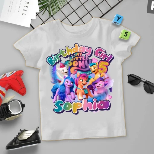 My Little Pony Custom Unicorn Birthday Shirt 3