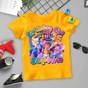 My Little Pony Custom Unicorn Birthday Shirt 4